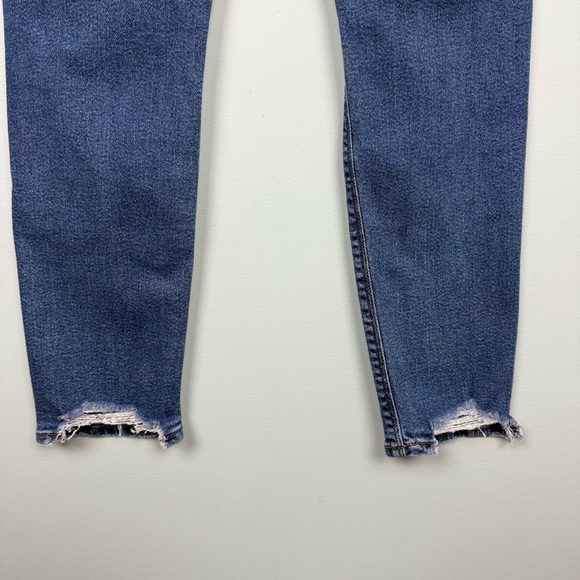 American Eagle Mom Jeans Distressed Size 0 - Picture 7 of 9